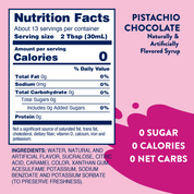 Sugar Free Pistachio Chocolate Syrup โ 375mL