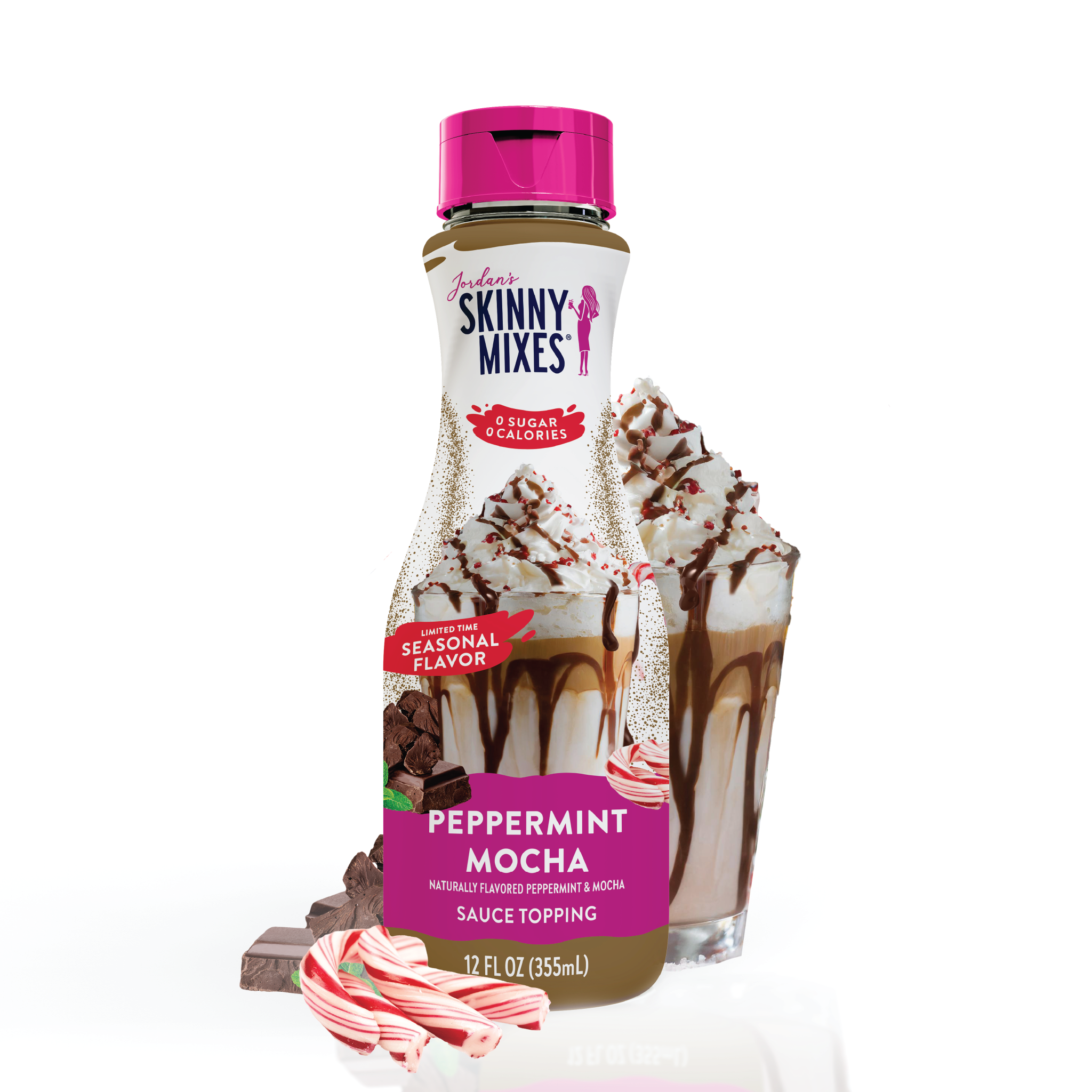 Sugar Free Peppermint Bark Sauce | Skinny Syrups | Skinny Mixes