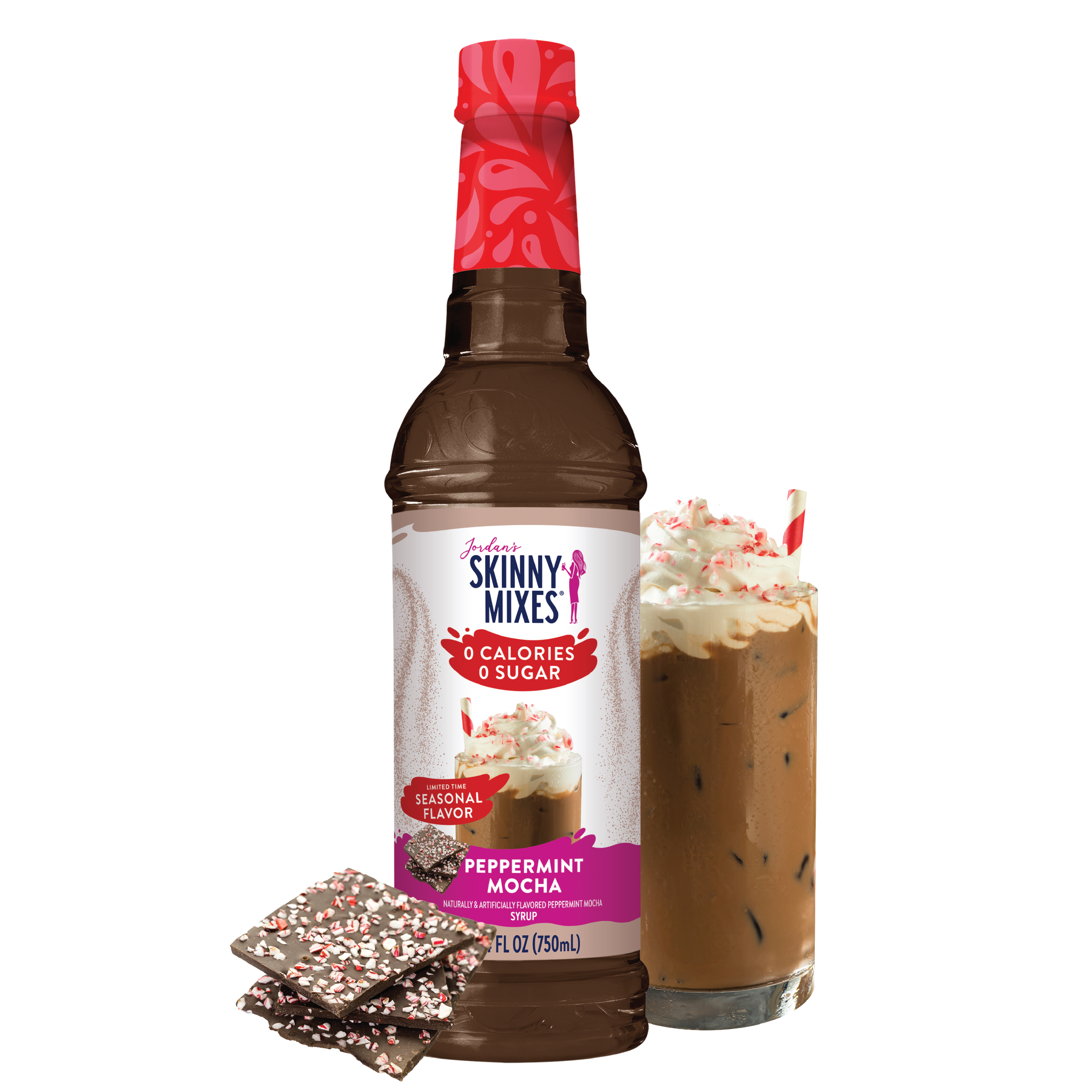 チリ　Sugar Sugar Free Peppermint Bark Syrup | Skinny Syrups | Skinny Mixes