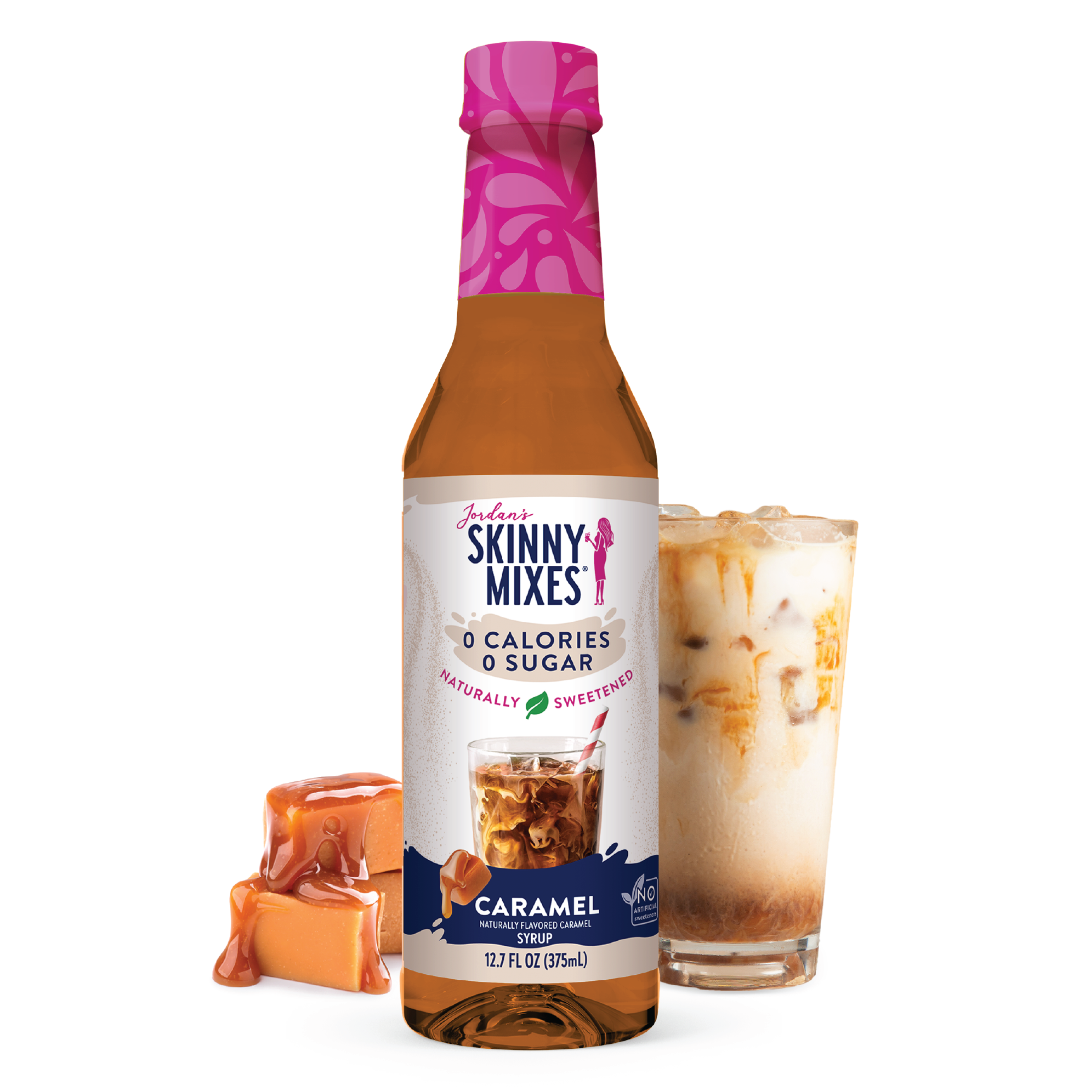 Naturally Sweetened Caramel Syrup 375ml Skinny Mixes
