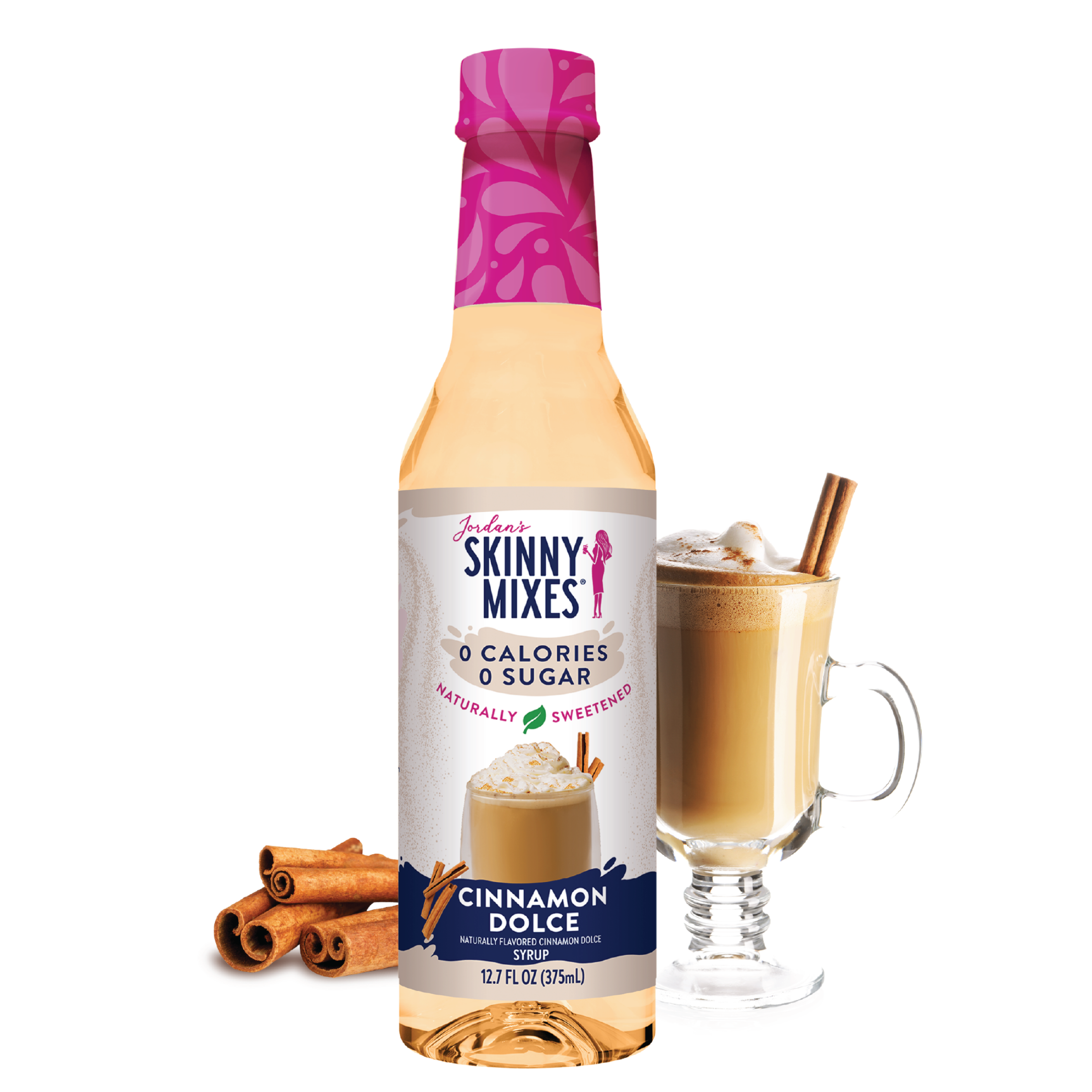 Naturally Sweetened Cinnamon Dolce Syrup - 375ml – Skinny Mixes