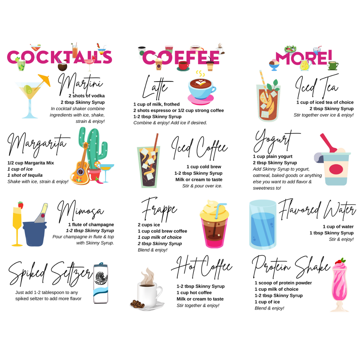 Jordan's Skinny Menu Skinny Mixes