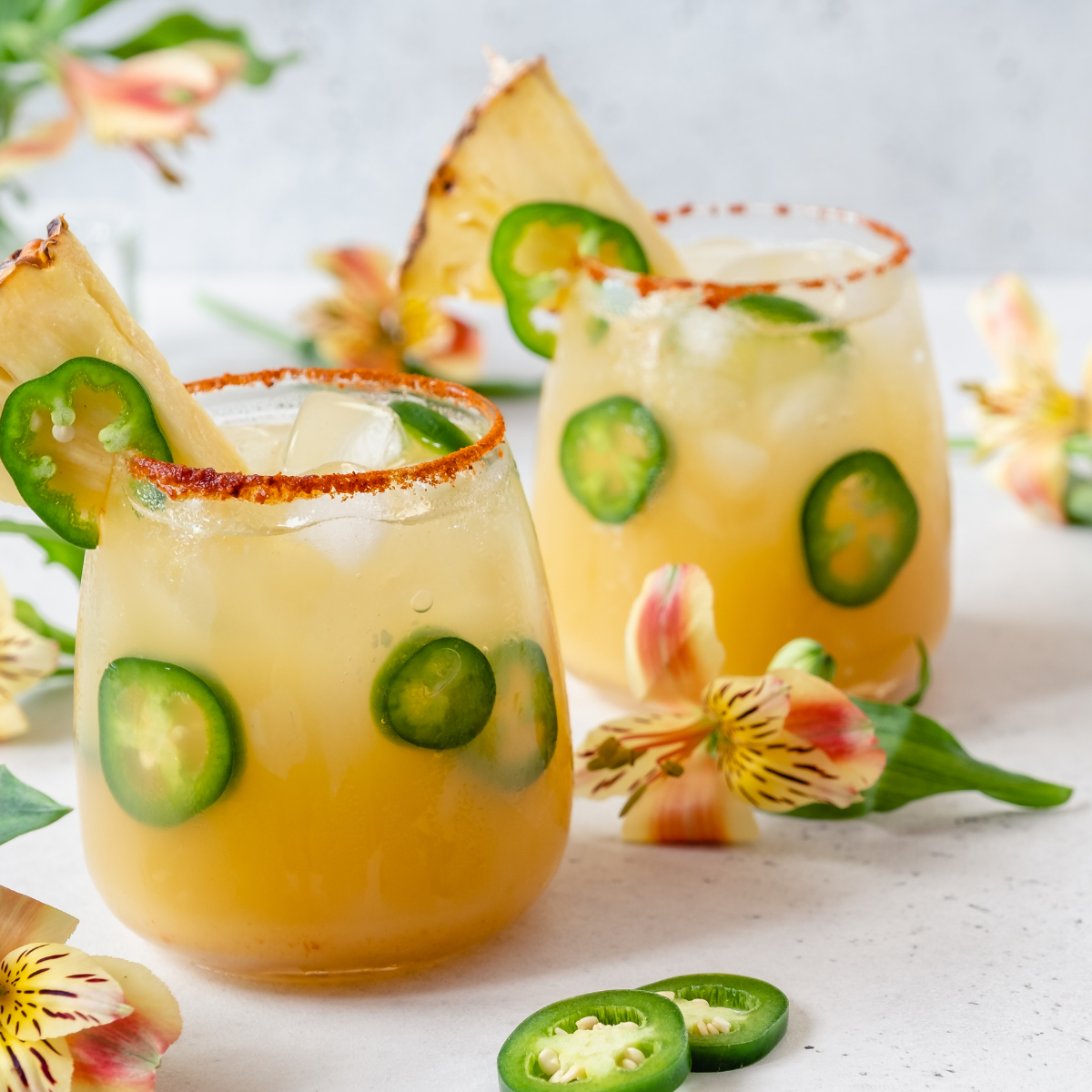 Skinny Pineapple Jalapeno Margarita