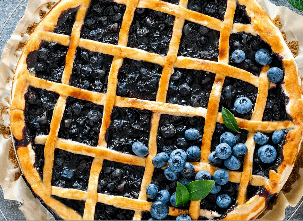 Zero-Sugar Added Blueberry Pie