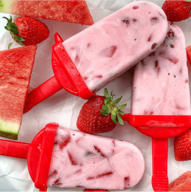 Strawberry Watermelon Popsicles