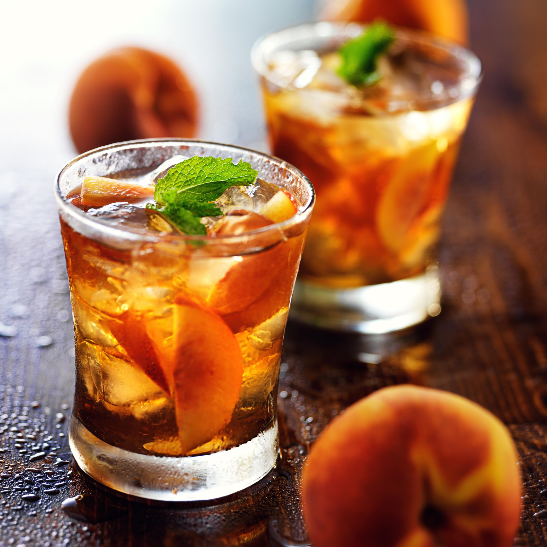 Peach Bourbon Smash