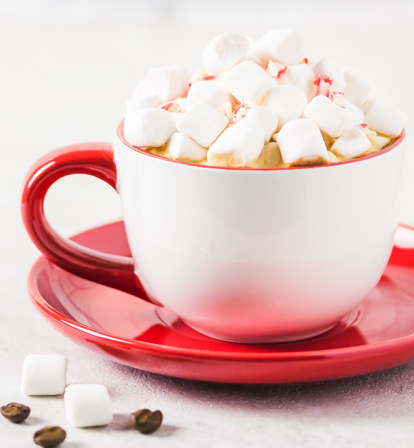 White Choc Peppermint Hot Chocolate
