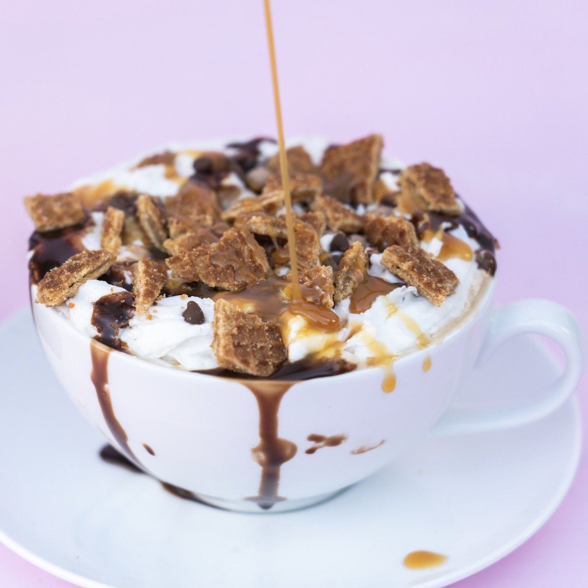 Caramel Fudge Waffle Cone Cappuccino