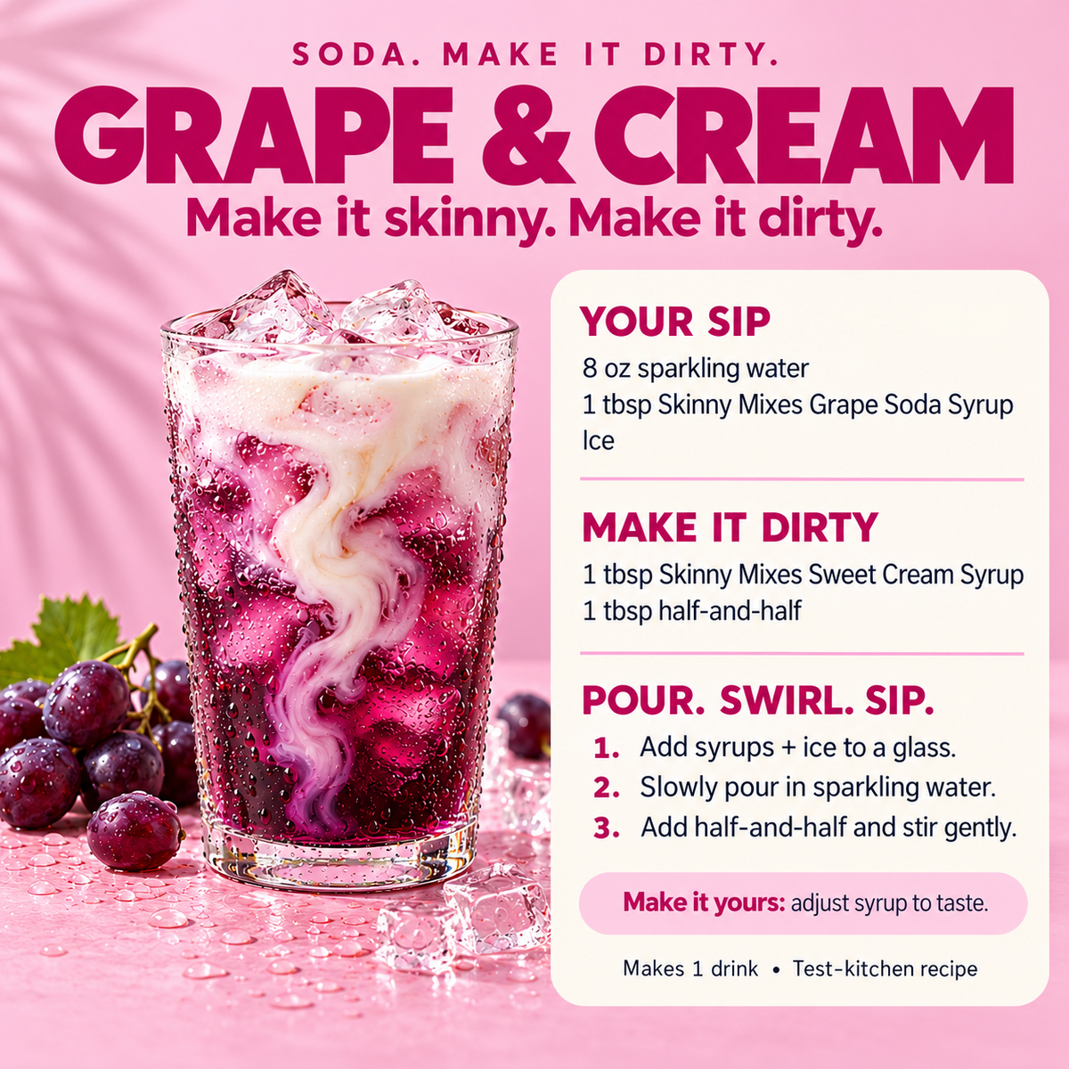 Grape & Cream Dirty Soda recipe