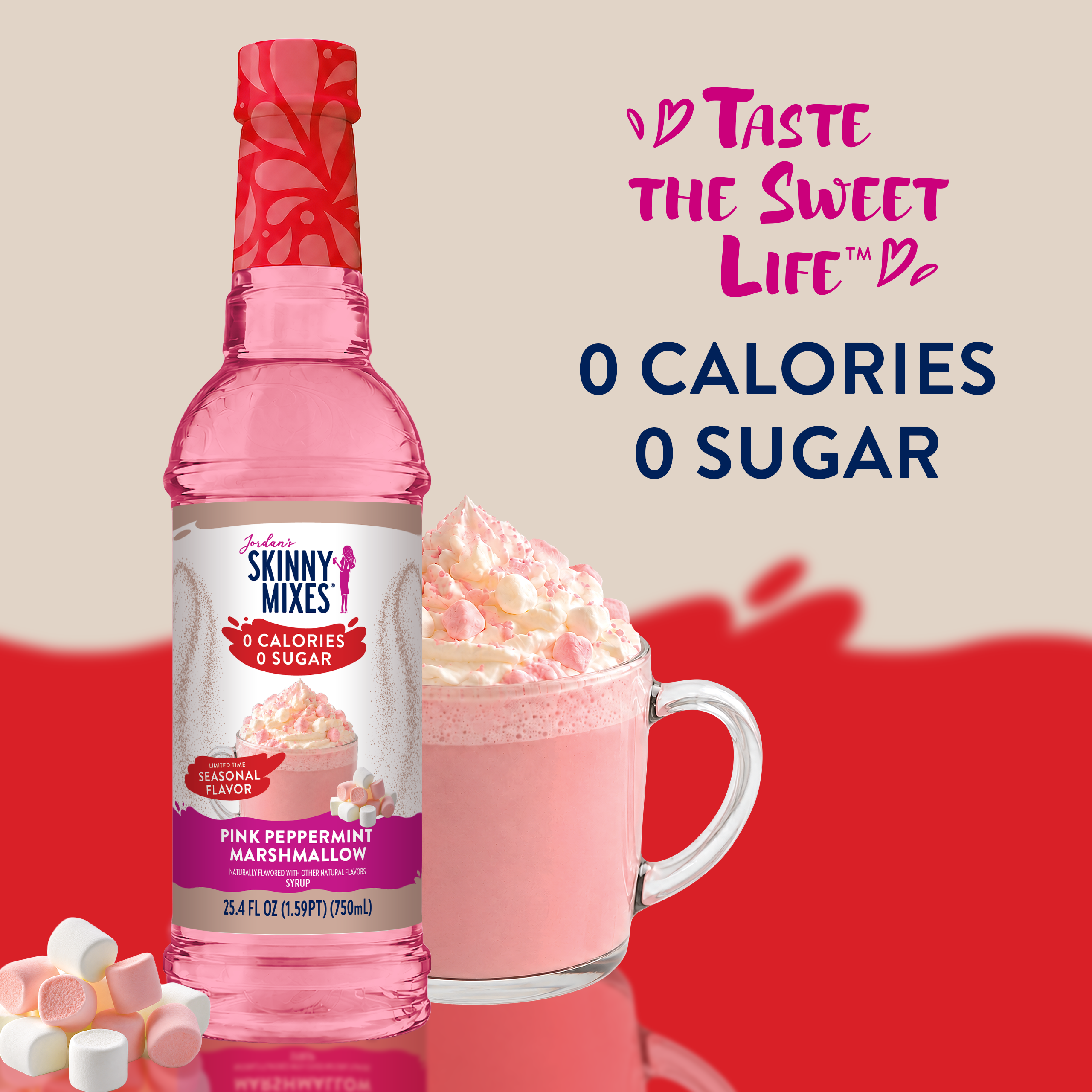Sugar Free Pink Peppermint Marshmallow