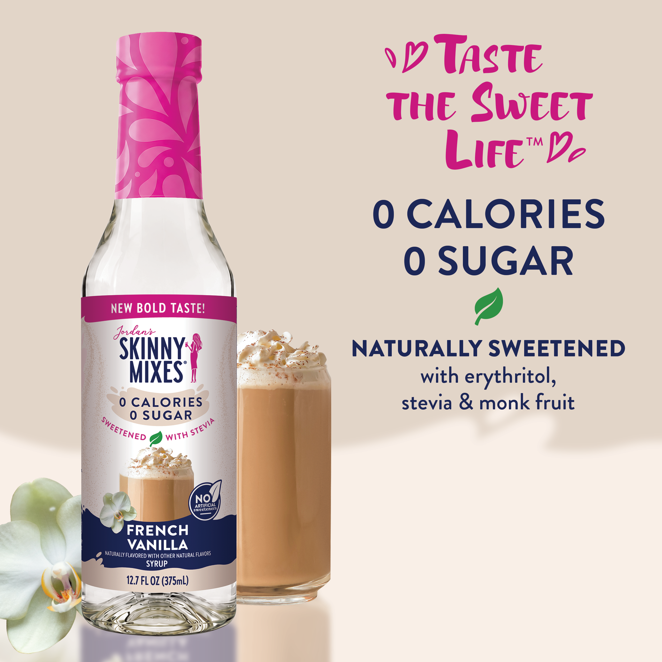 Naturally Sweetened French Vanilla Syrup - 375ml