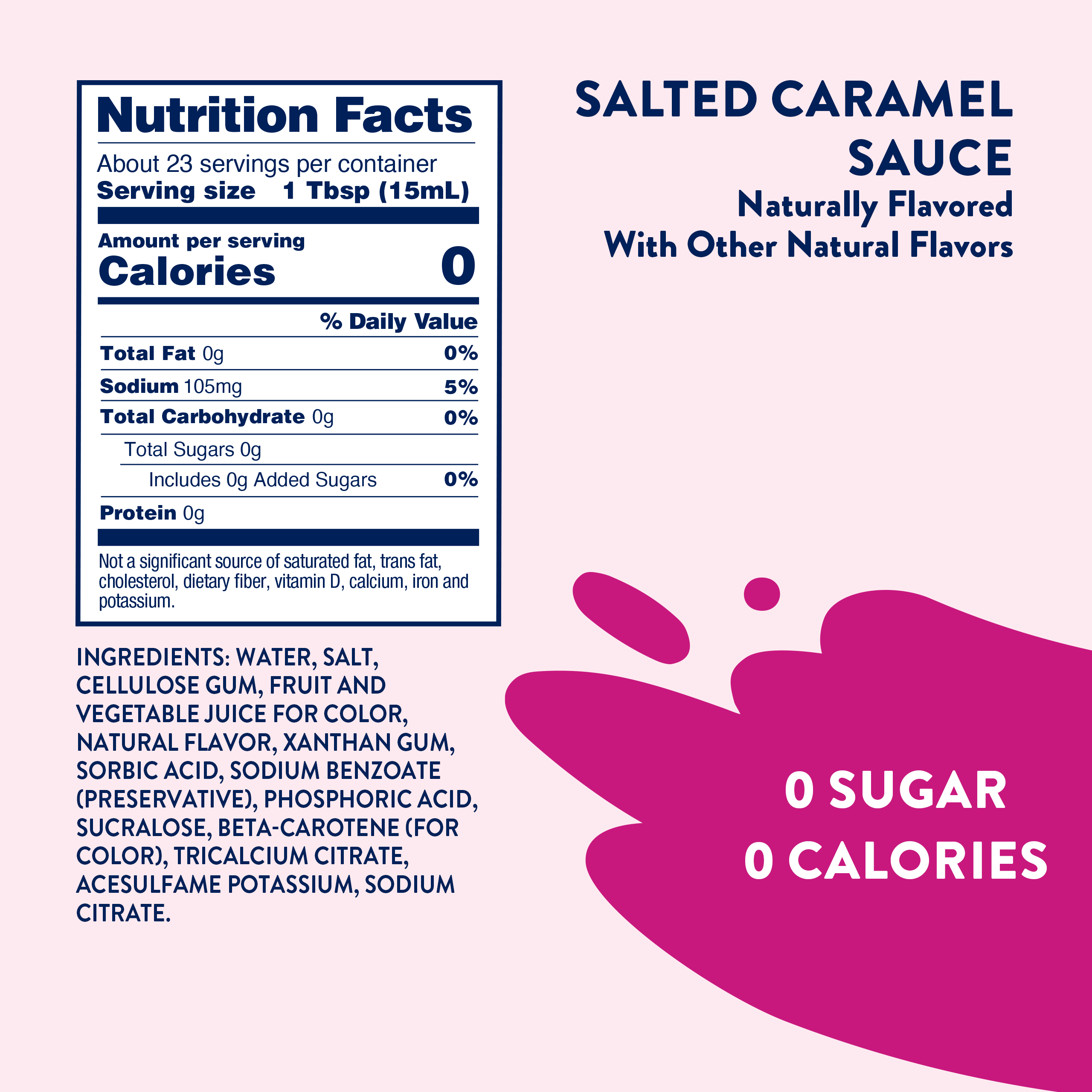 Sugar Free Salted Caramel Sauce