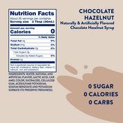 Sugar Free Chocolate Hazelnut Syrup