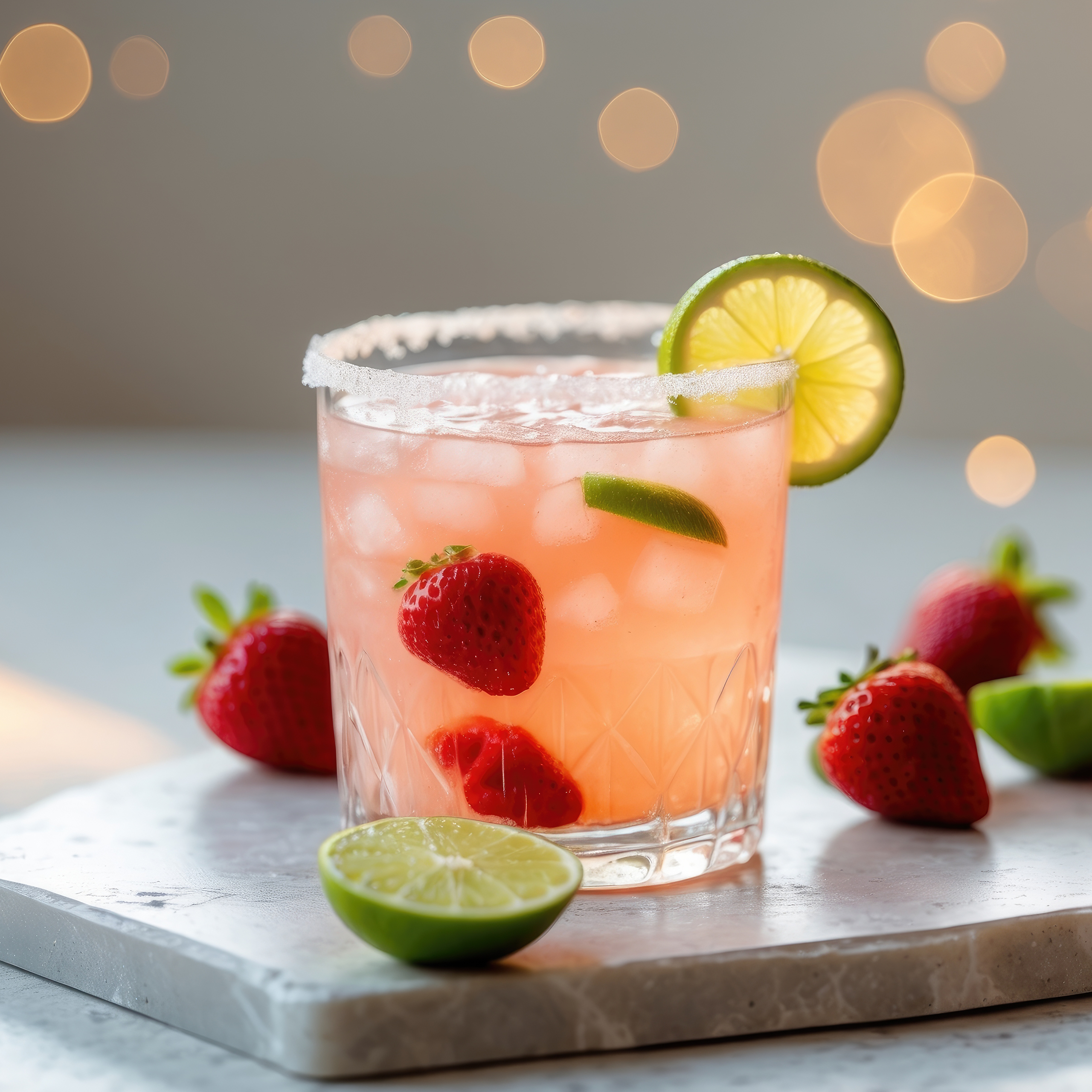 Natural Strawberry Key Lime Margarita