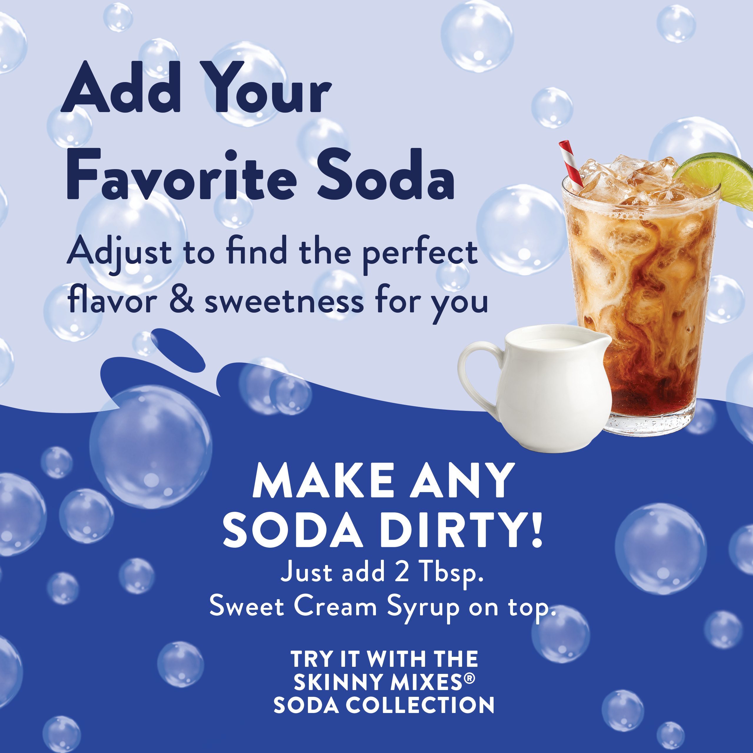 Sugar Free Sweet Cream Dirty Soda Syrup