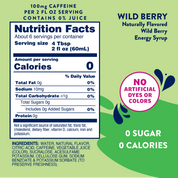 Sugar Free Wild Berry Energy Syrup - 375ml
