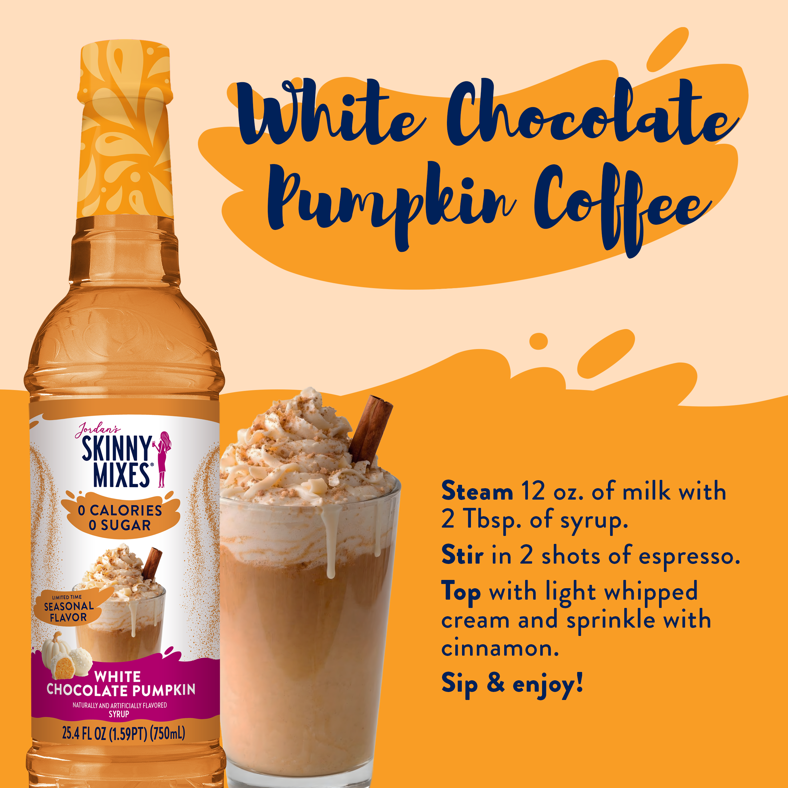 Sugar Free White Chocolate Pumpkin Syrup