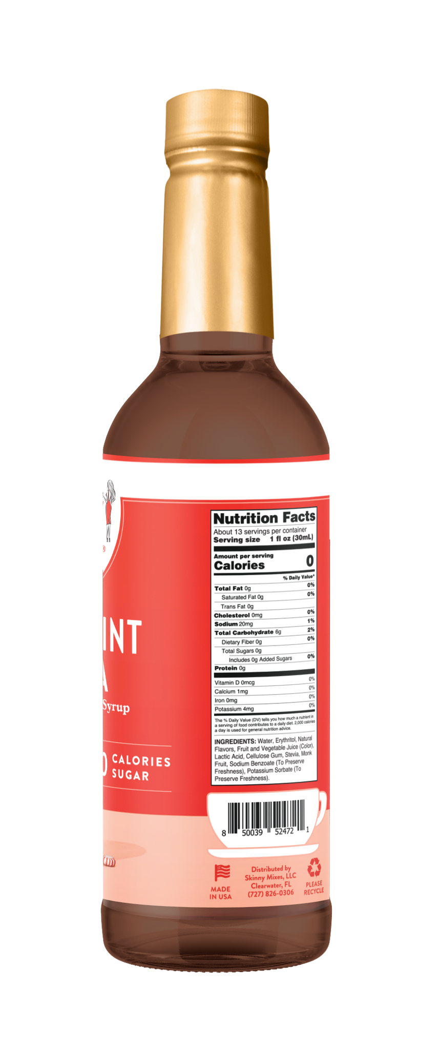 Naturally Sweetened Peppermint Mocha Syrup - 375ml