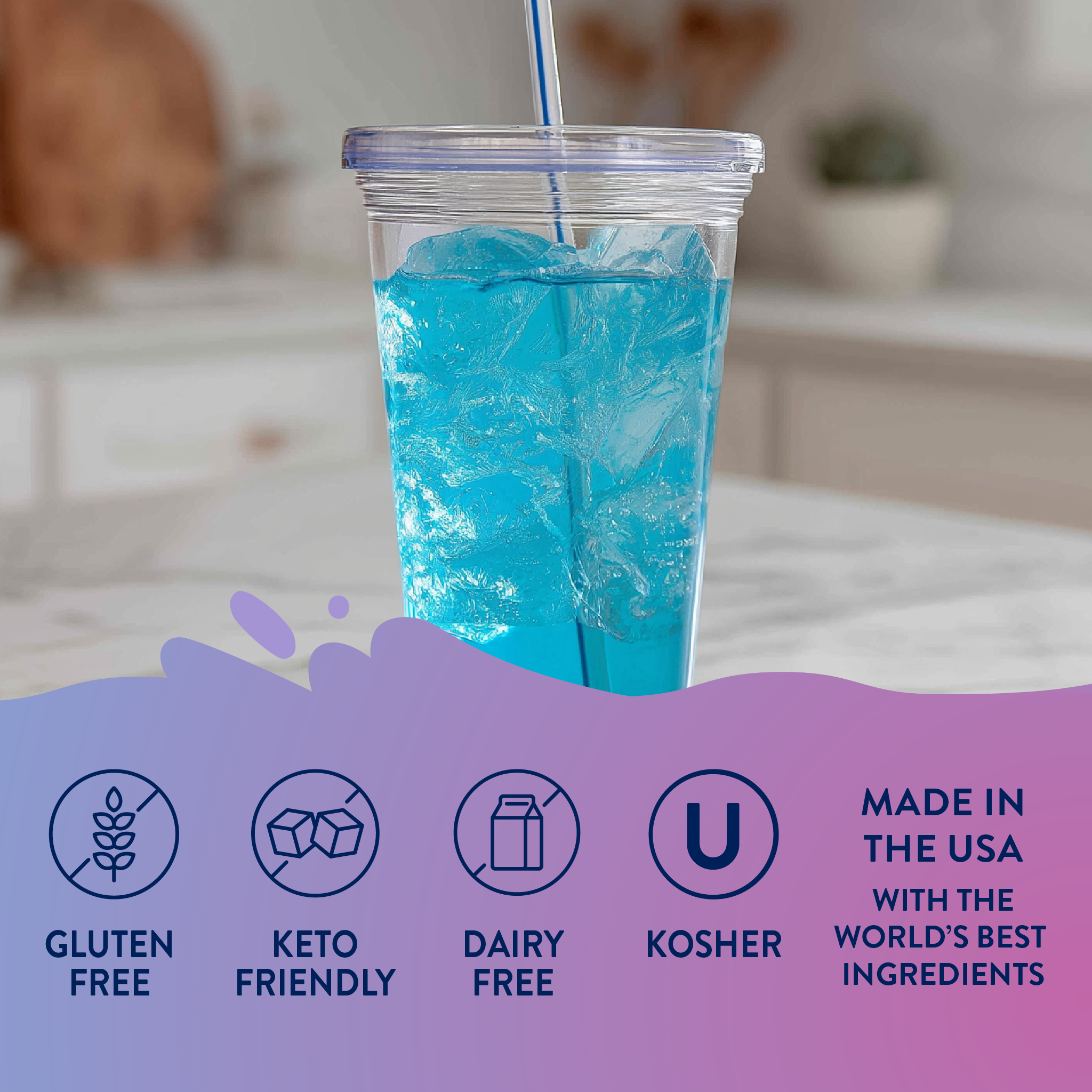 Sugar Free Mermaid Hydration Syrup with Electrolytes - 375 ml