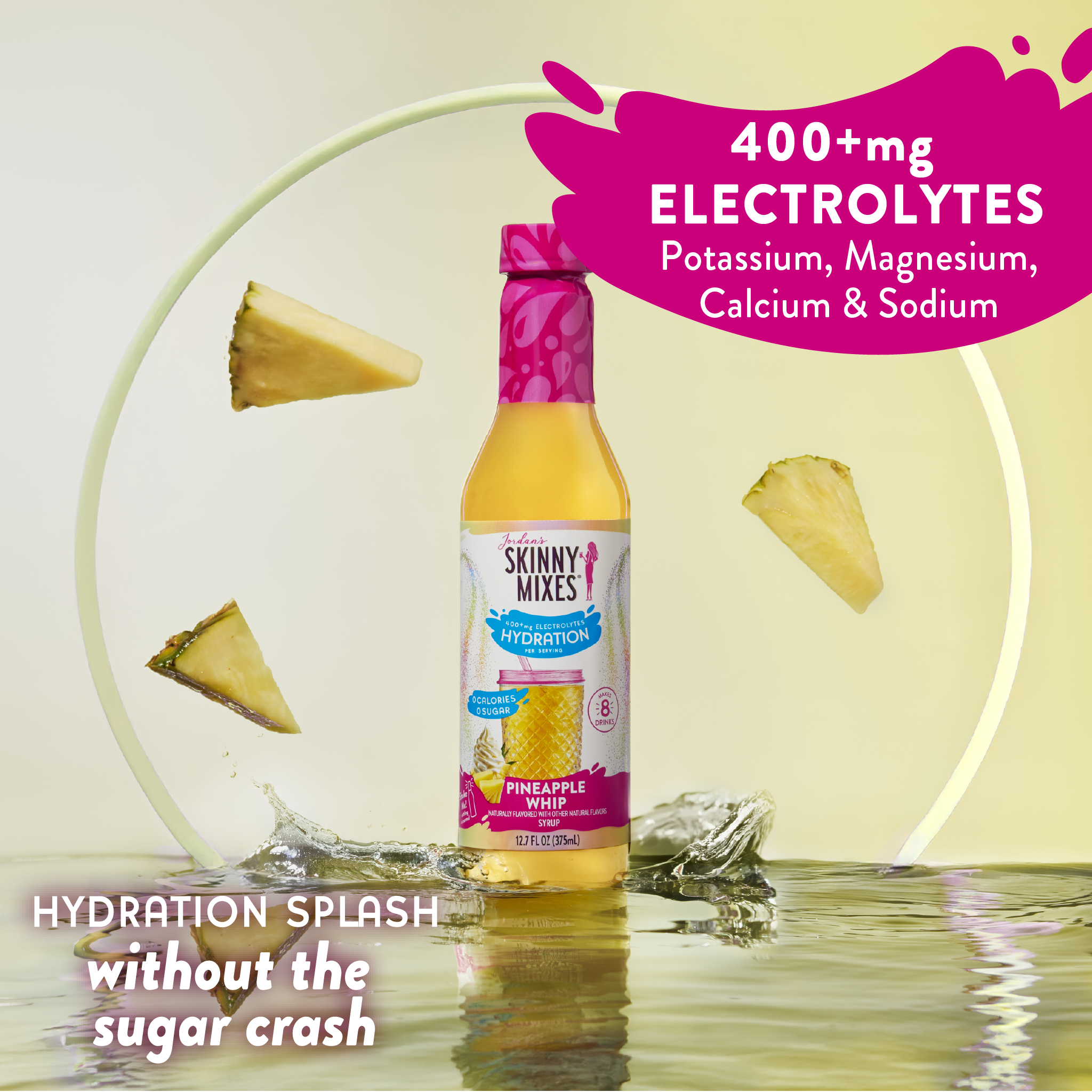 Sugar Free Pineapple Whip Hydration Syrup with Electrolytes - 375 ml