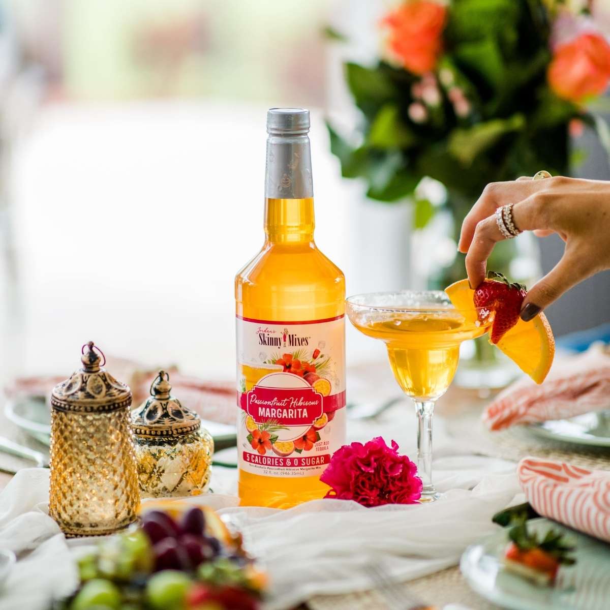 Passionfruit Hibiscus Margarita Mix - Skinny Mixes