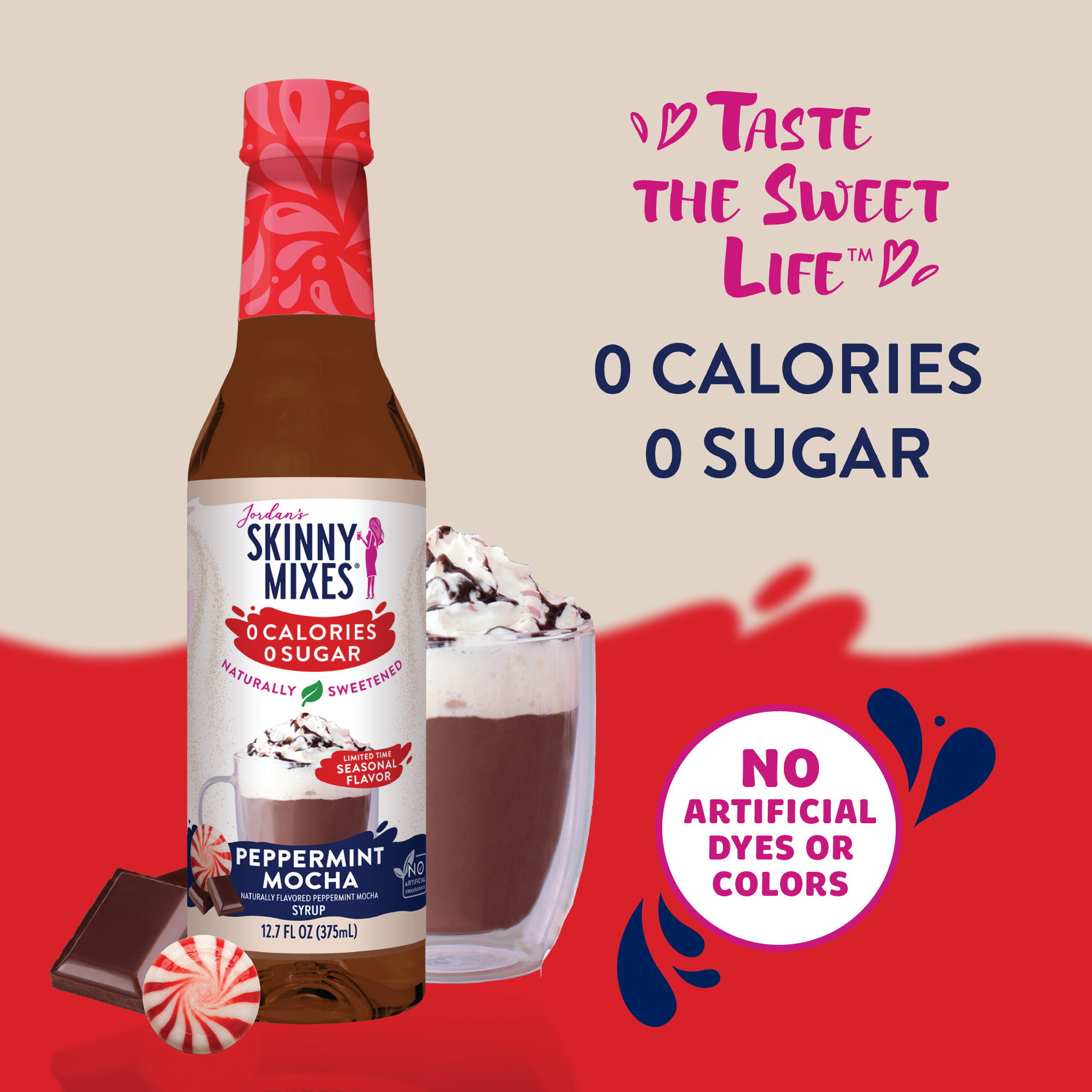 Naturally Sweetened Peppermint Mocha Syrup - 375ml