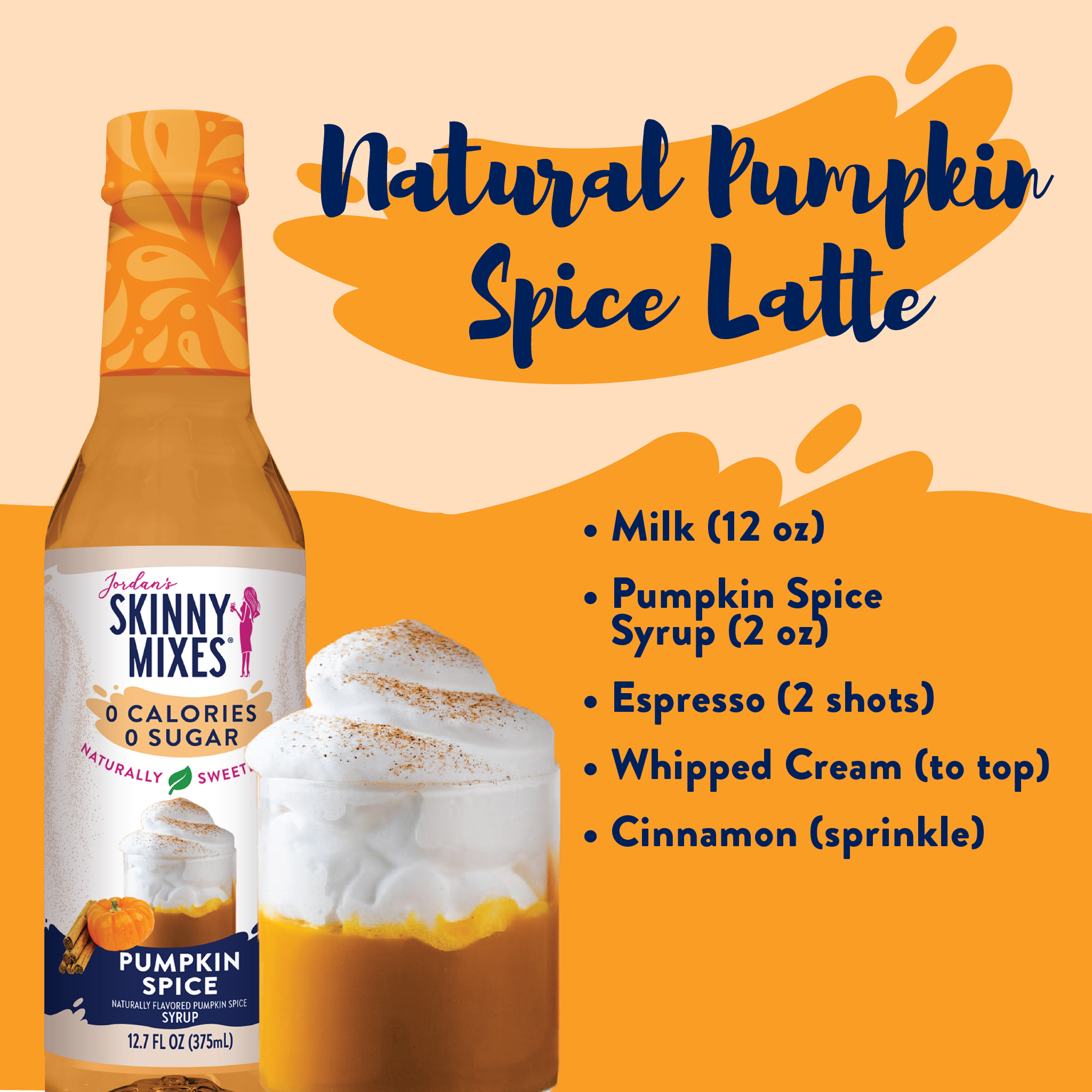 Naturally Sweetened Pumpkin Spice Syrup - 375ml