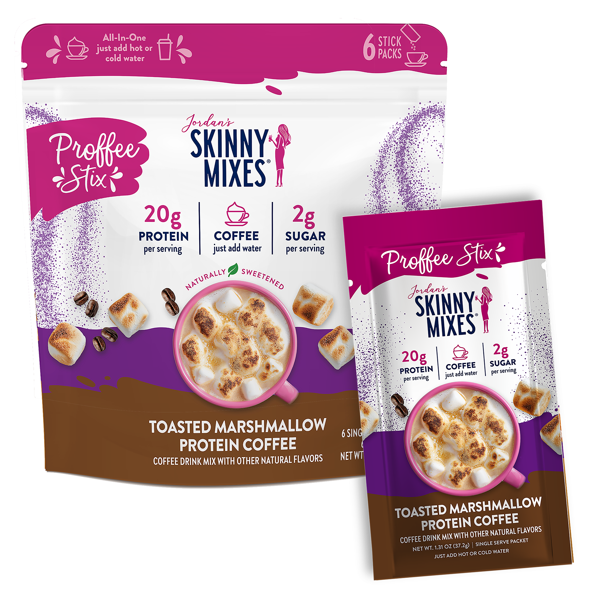 Proffee Stix 6 ct - Toasted Marshmallow