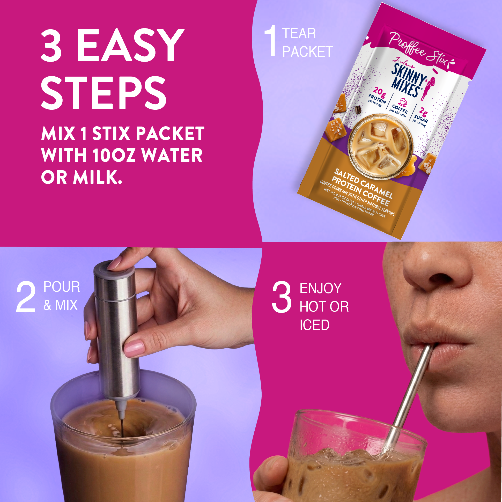 Proffee Stix 1 ct - Salted Caramel