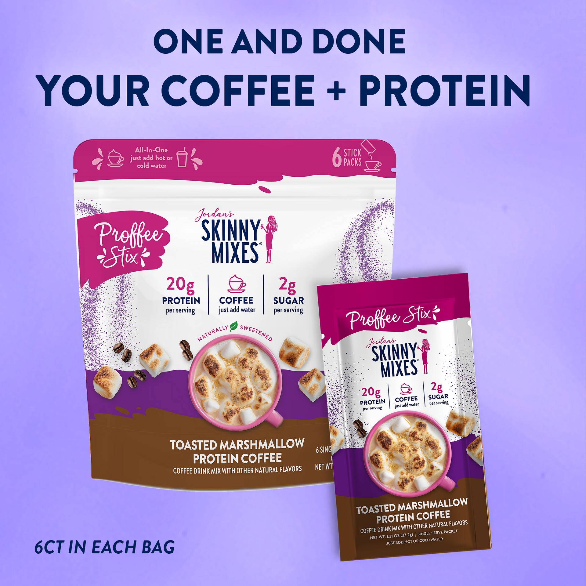 Proffee Stix Toasted Marshmallow - Skinny Mixes