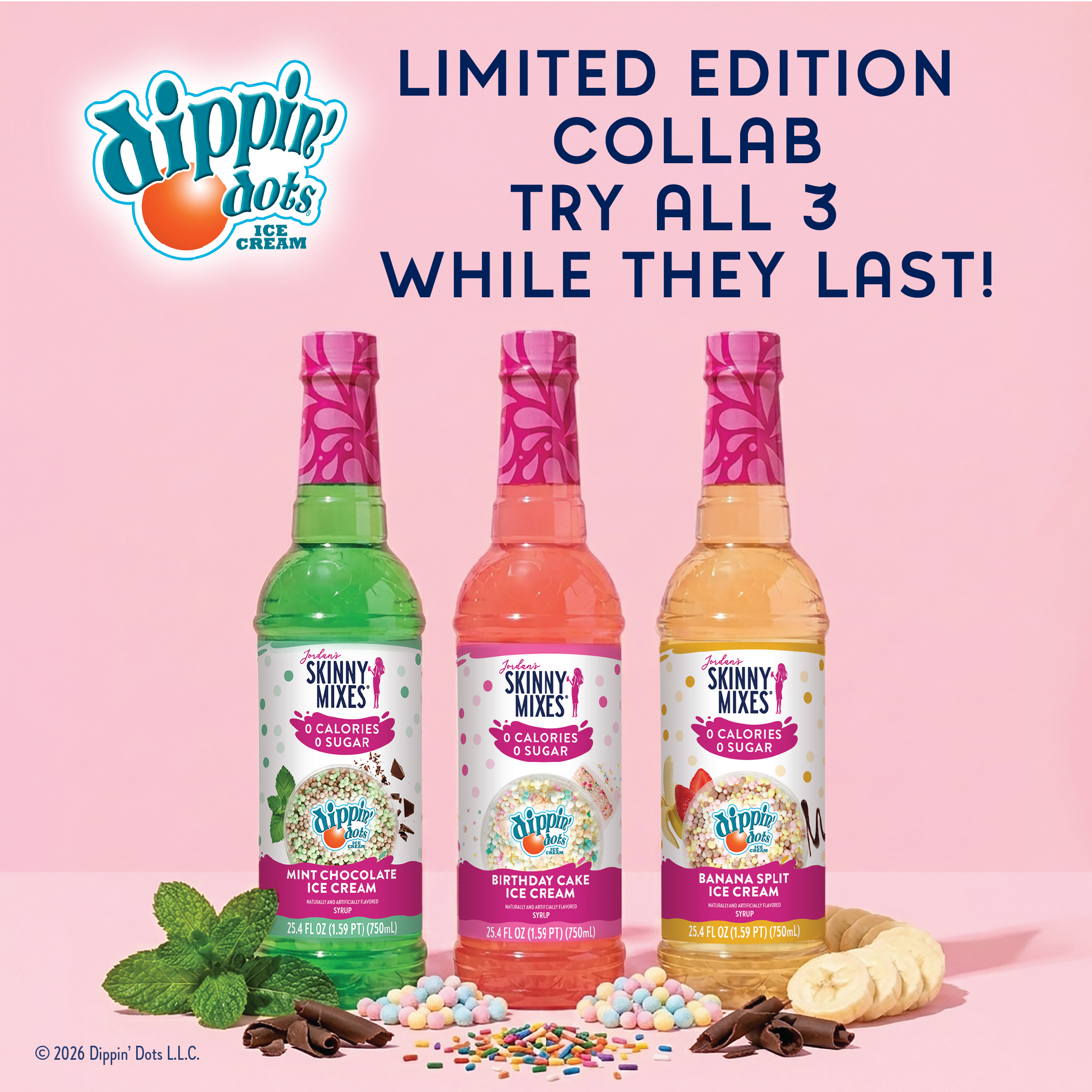 Dippin' Dots® Birthday Cake Ice Cream Syrup