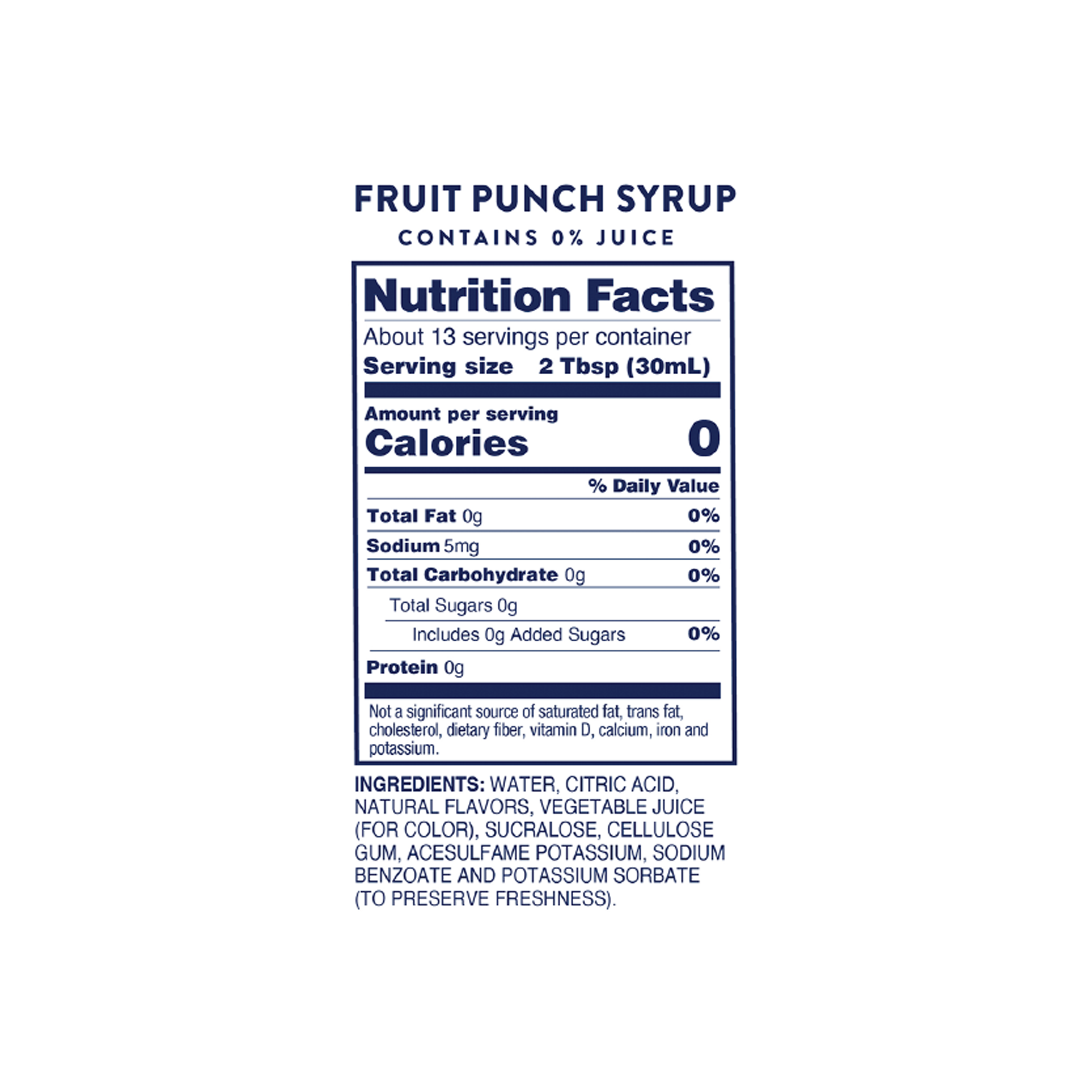 Sugar Free Fruit Punch 375ml