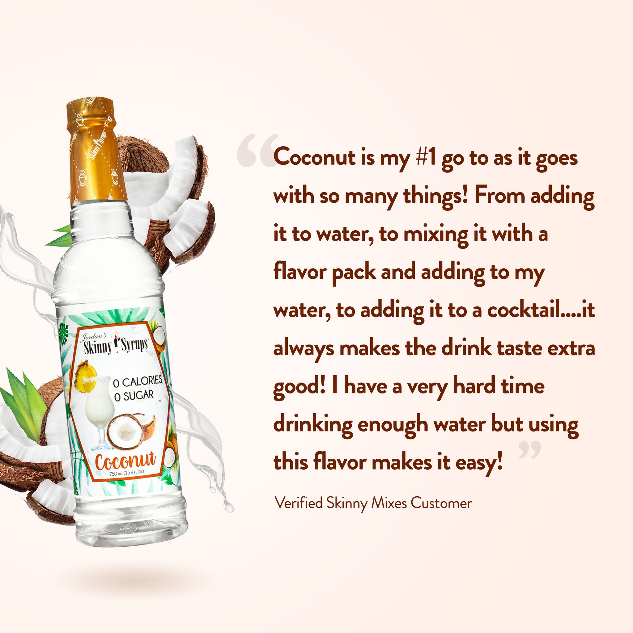 Sugar Free Coconut Syrup | Skinny Syrups | Skinny Mixes