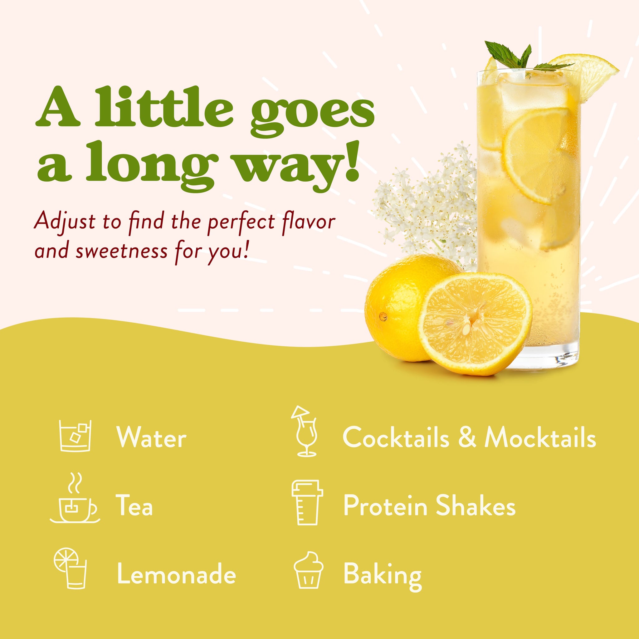 Sugar Free Lemon Elderflower Syrup