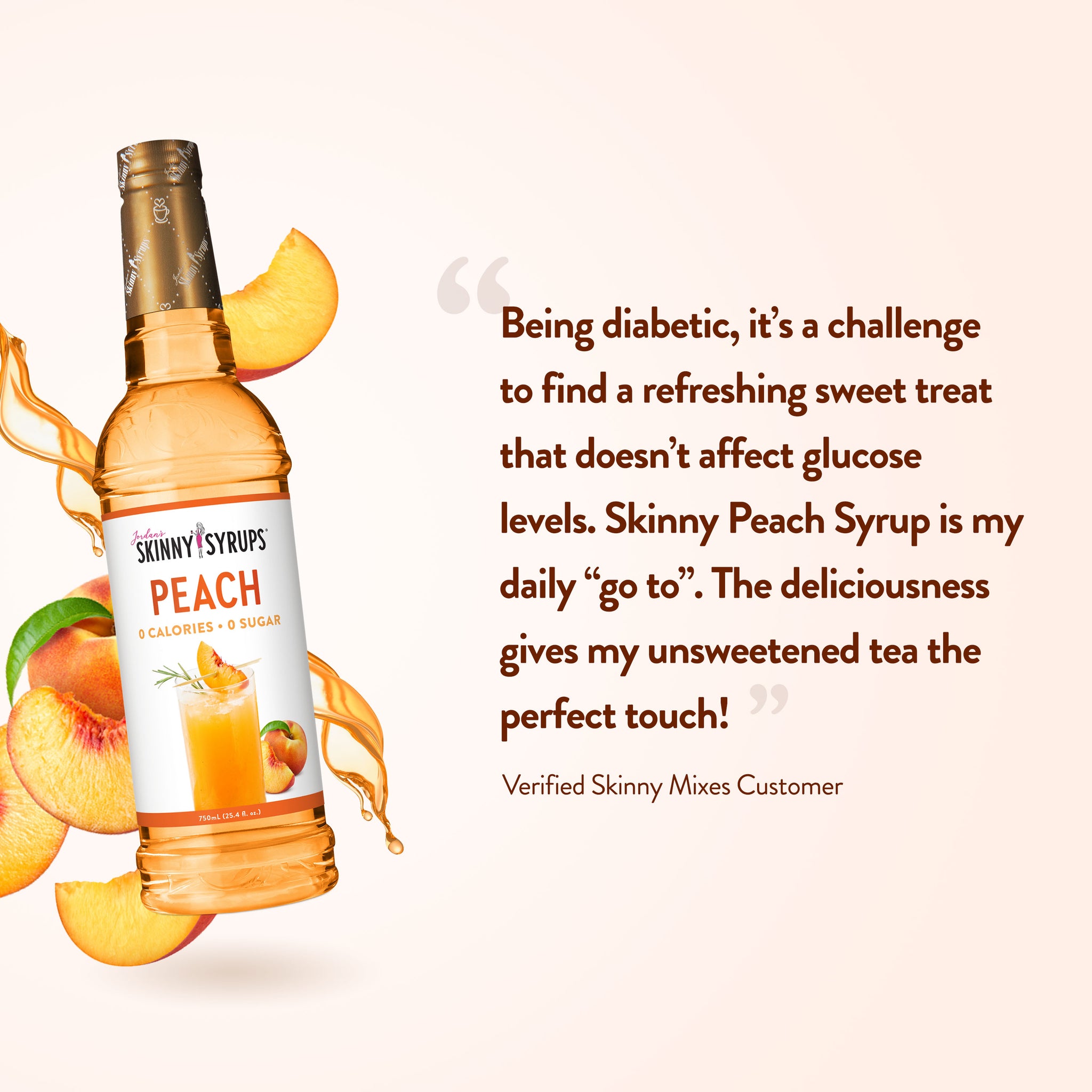 Sugar Free Peach Syrup Skinny Syrups Skinny Mixes