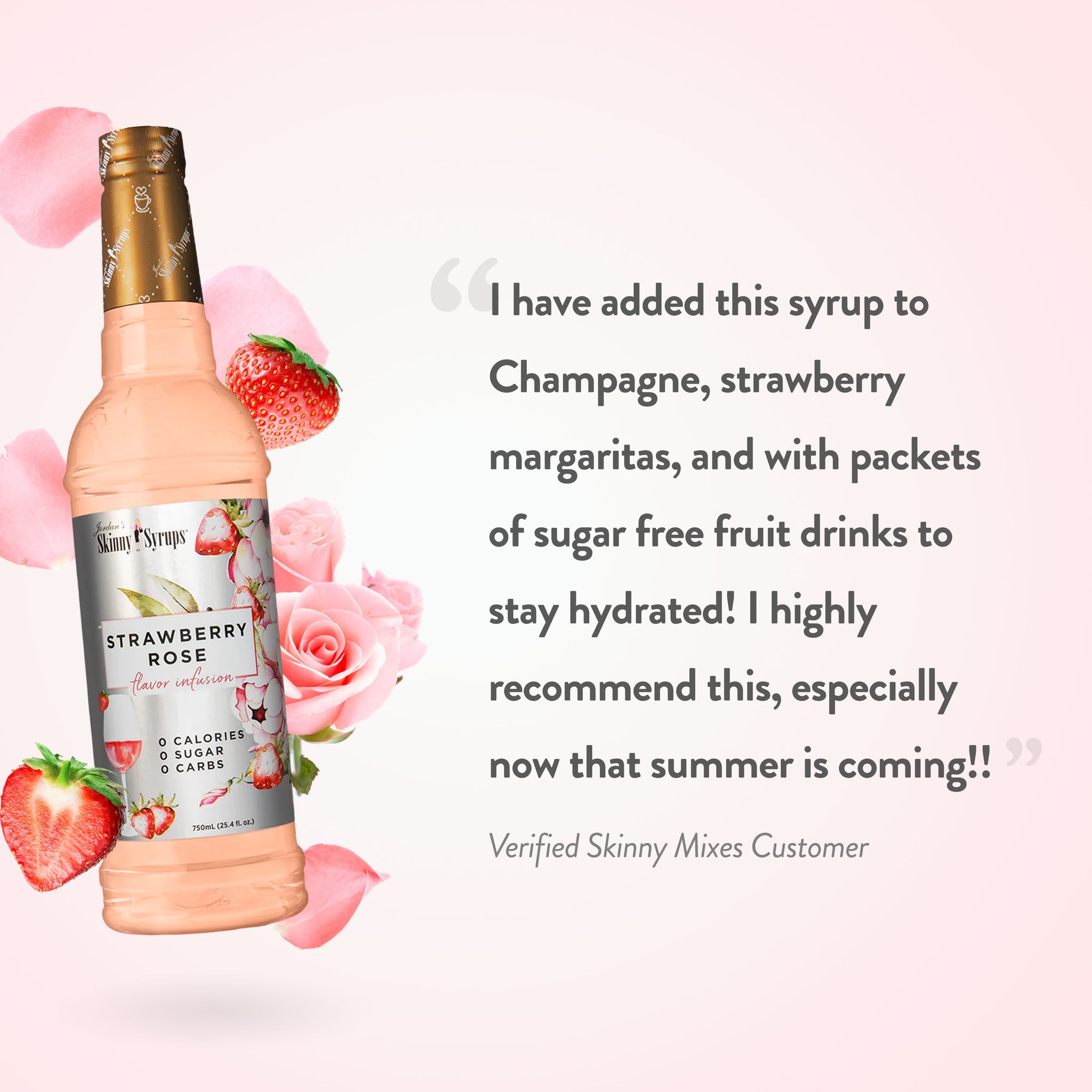 Sugar Free Strawberry Rose Syrup