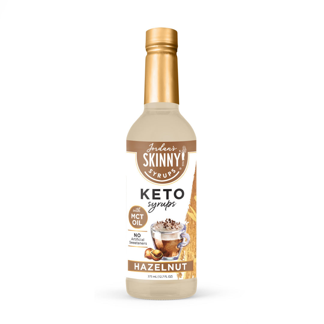 Keto Hazelnut Syrup with MCT - Mini 375mL Bottle is the perfect way to make your favorite coffee or beverages taste indulgent but without the unwanted calories.