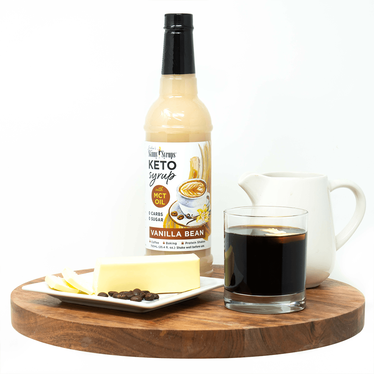 Keto Vanilla Bean Syrup with MCT - Skinny Mixes