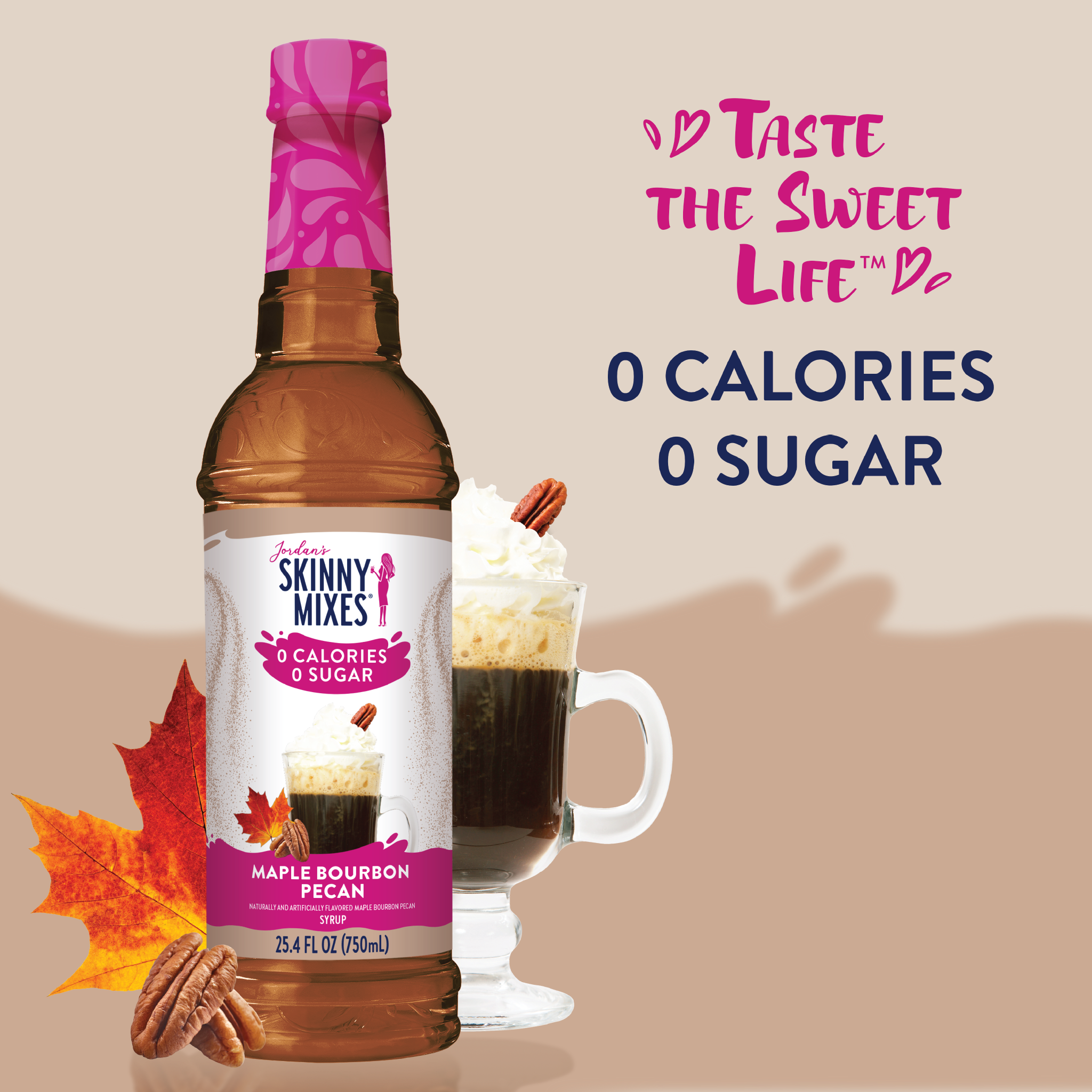 Sugar Free Maple Bourbon Pecan Syrup