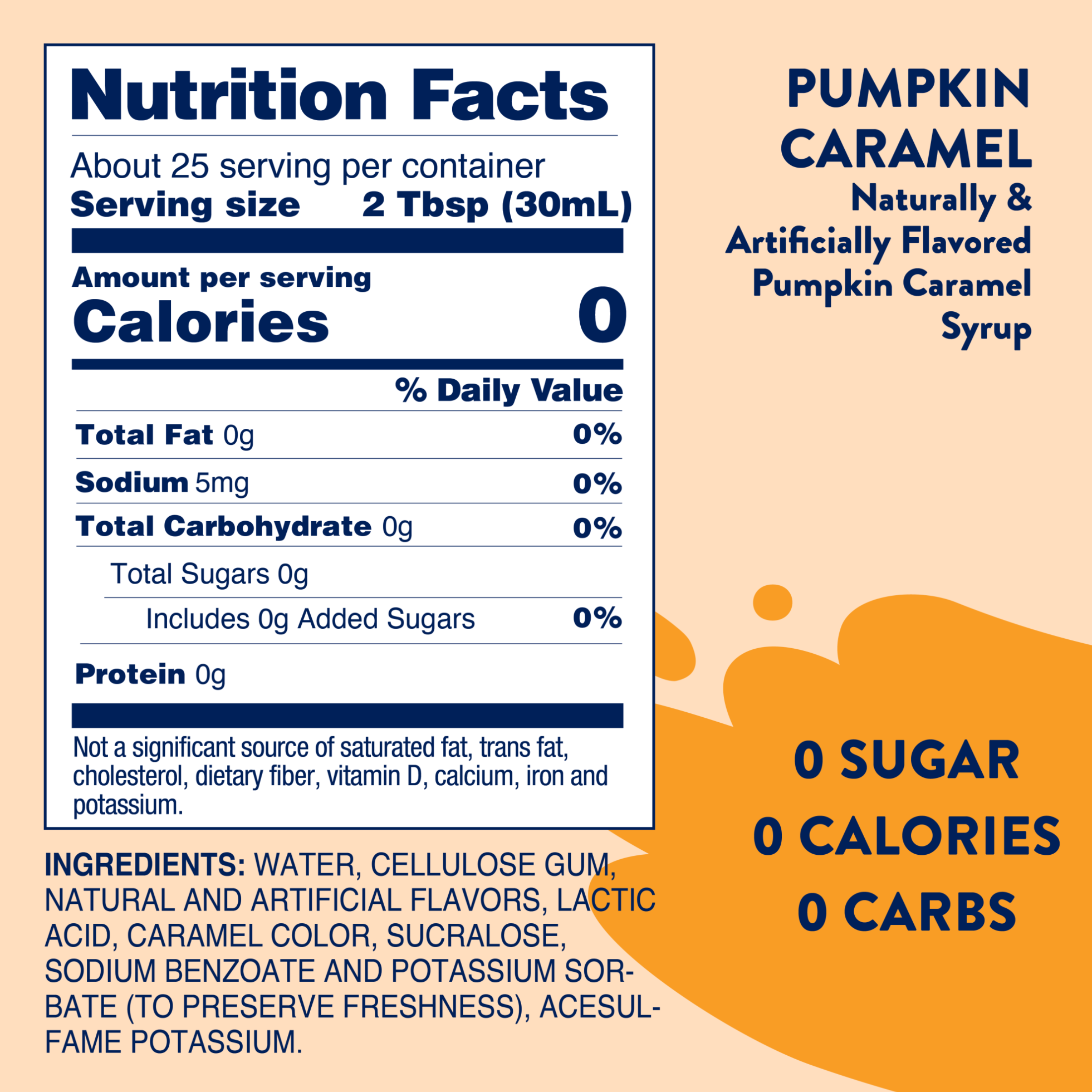 Sugar Free Pumpkin Caramel Syrup