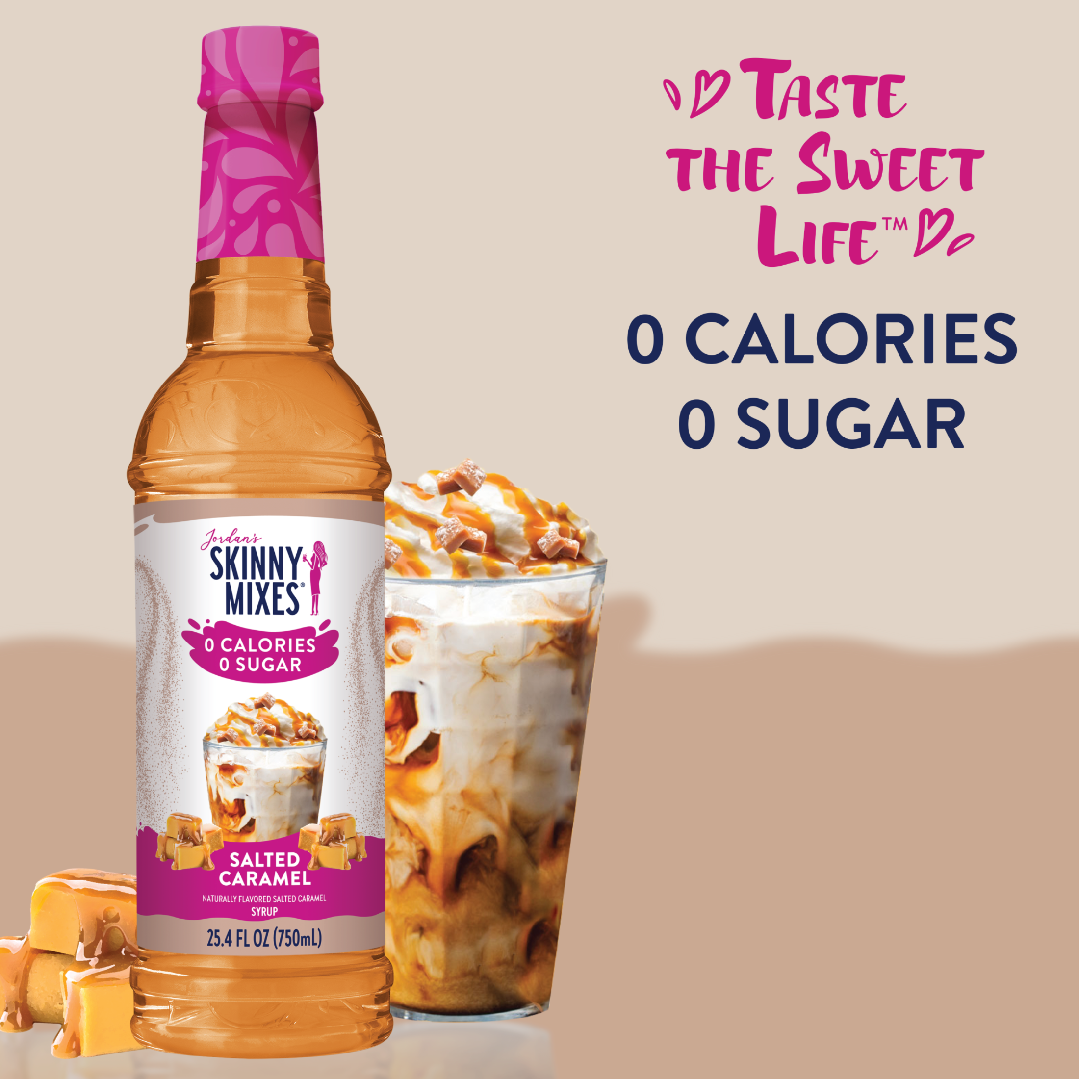 Sugar Free Salted Caramel Syrup | Skinny Syrups | Skinny Mixes Sugar Free Salted Caramel Syrup | Skinny Syrups | Skinny Mixes