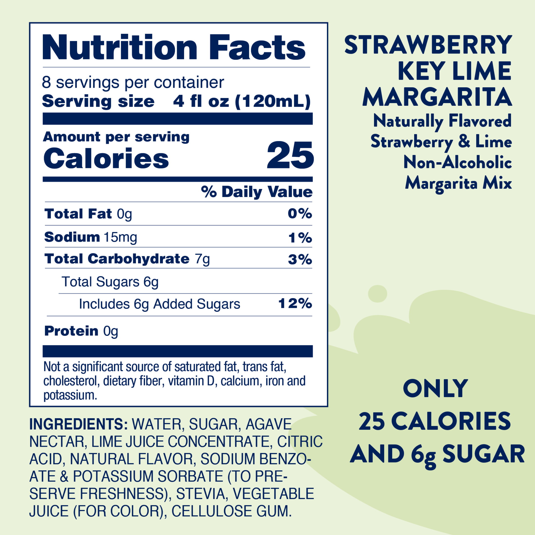 Natural Strawberry Key Lime Margarita