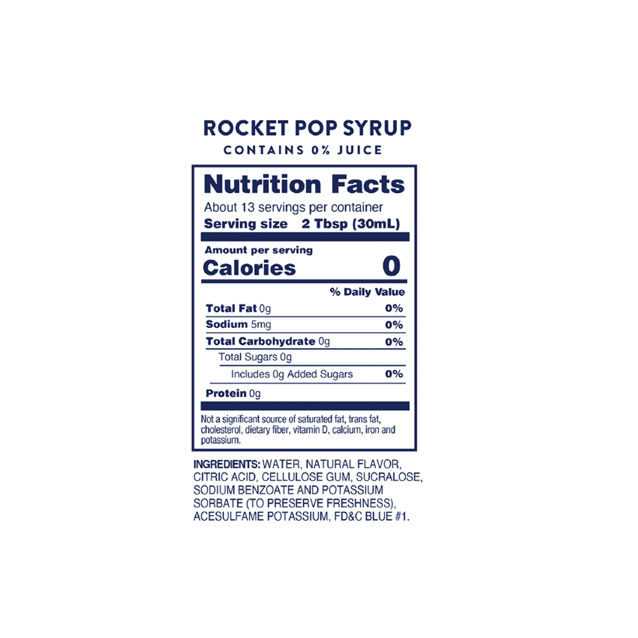 Sugar Free Rocket Pop 375ml