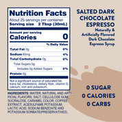 Sugar Free Salted Dark Chocolate Espresso Syrup