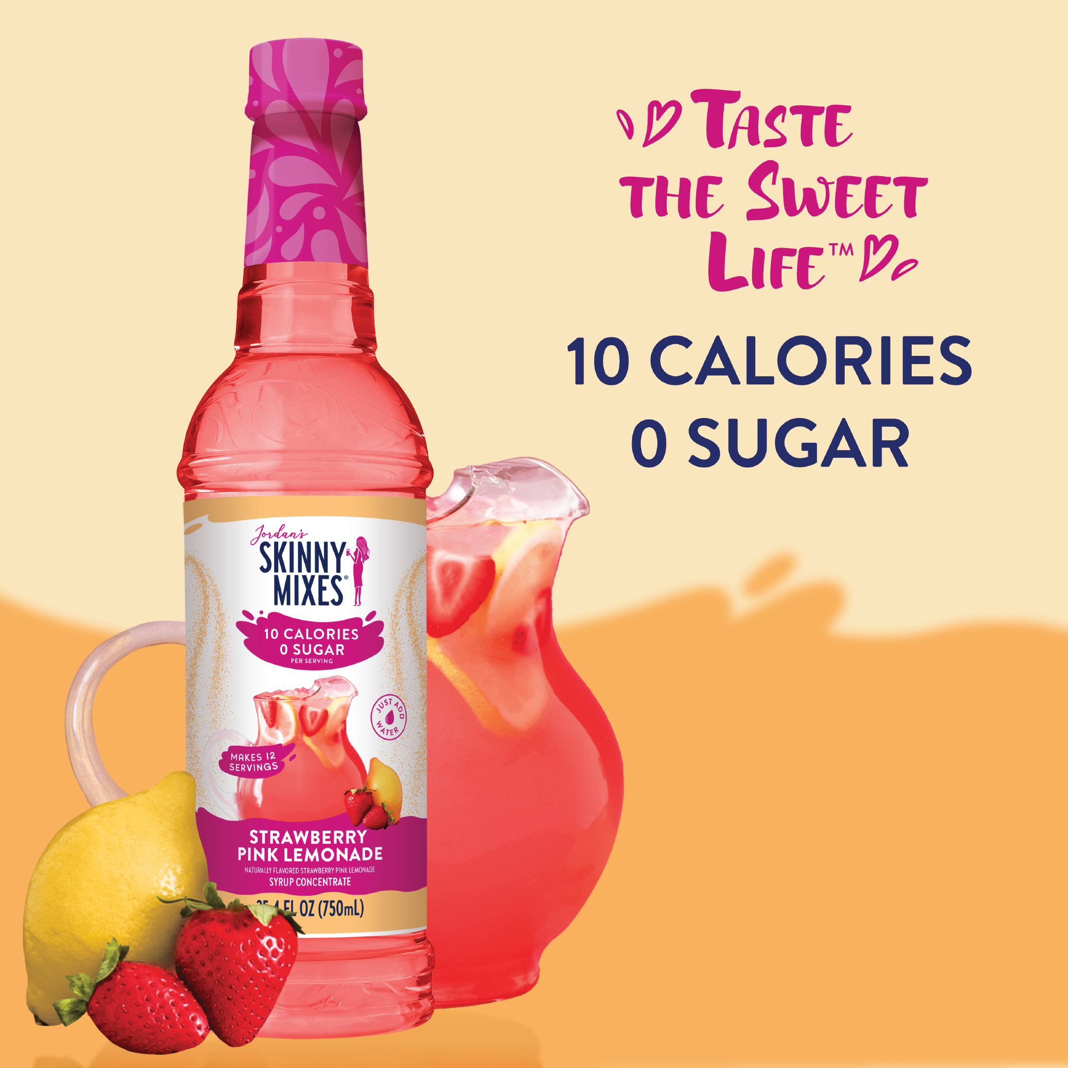 Sugar Free Strawberry Pink Lemonade Concentrate