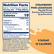 Sugar Free Strawberry Pink Lemonade Concentrate