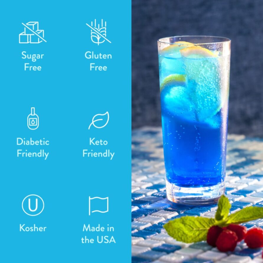 Sugar Free Genie™ Syrup - Sugar Free Sour Blue Raspberry Syrup – Skinny ...