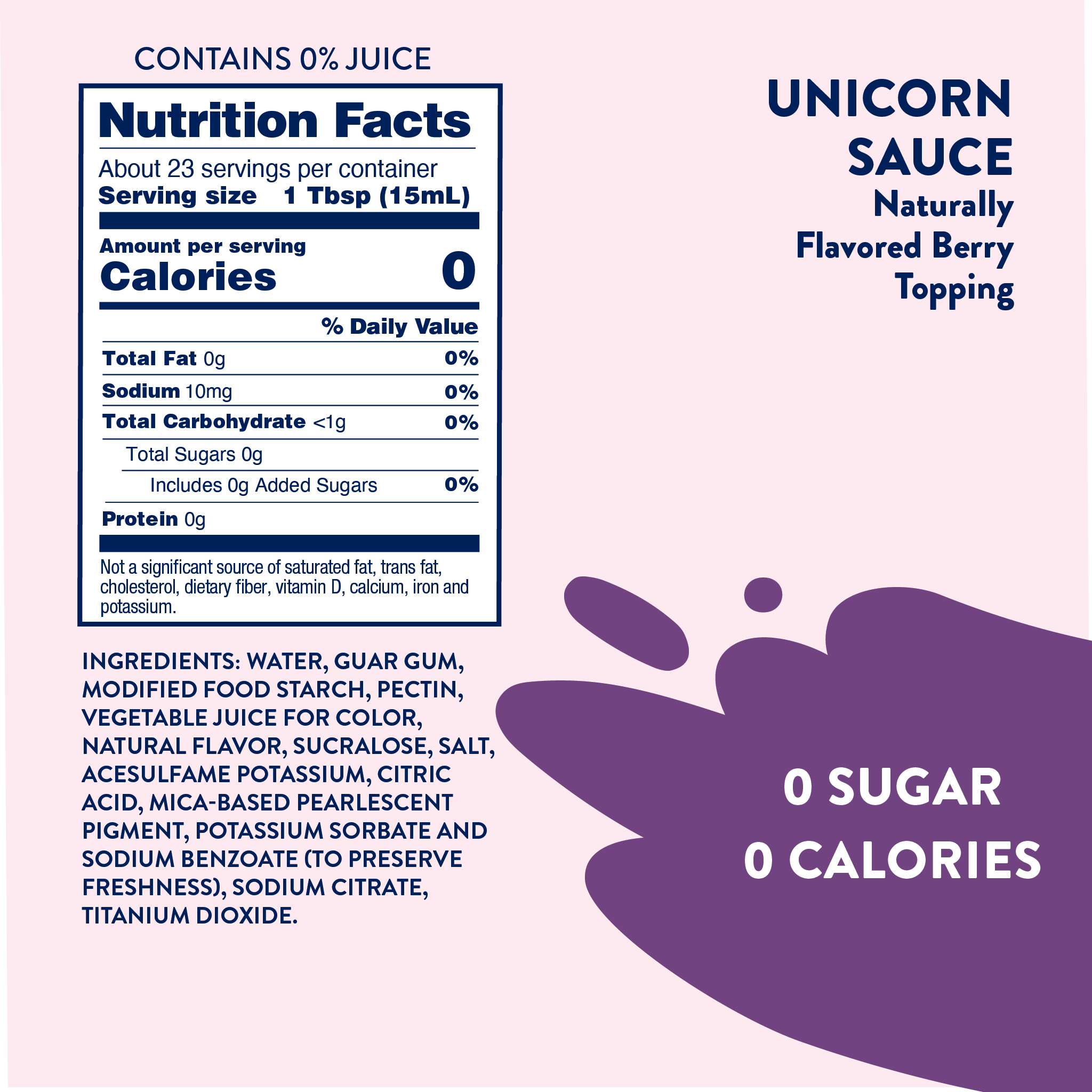 Sugar Free Unicorn Sauce
