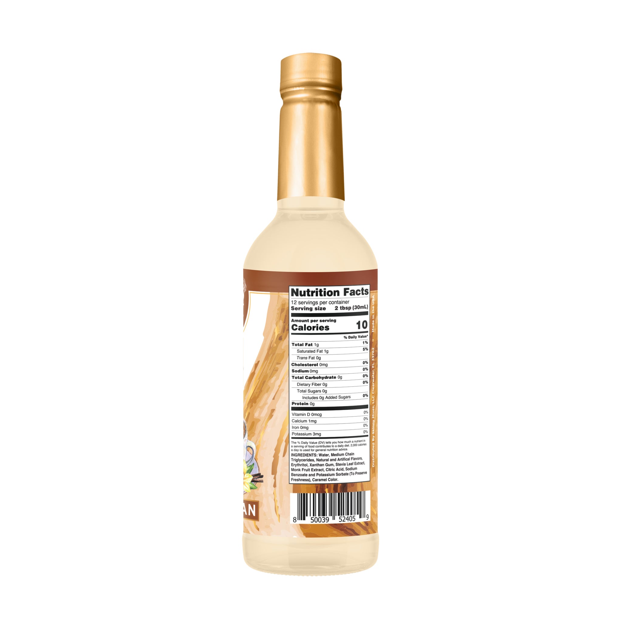 Keto Vanilla Bean Syrup with MCT - Mini 375mL Bottle