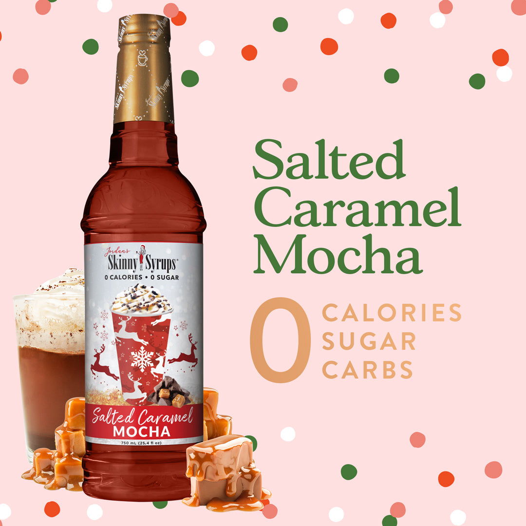 Sugar Free Holiday Salted Caramel Mocha Syrup - Skinny Mixes